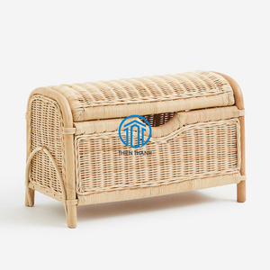 Sustainable Nice Looking Children's storage bench Rattan storage benches Handmade in Vietnam Factory Direct Rattan baskets