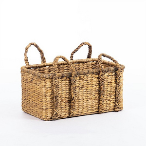 High quality Farmhouse Woven Utensil Holders Adorable Water Hyacinth Utensil Holder Hyacinth Utensil Rack Kitchen Tools