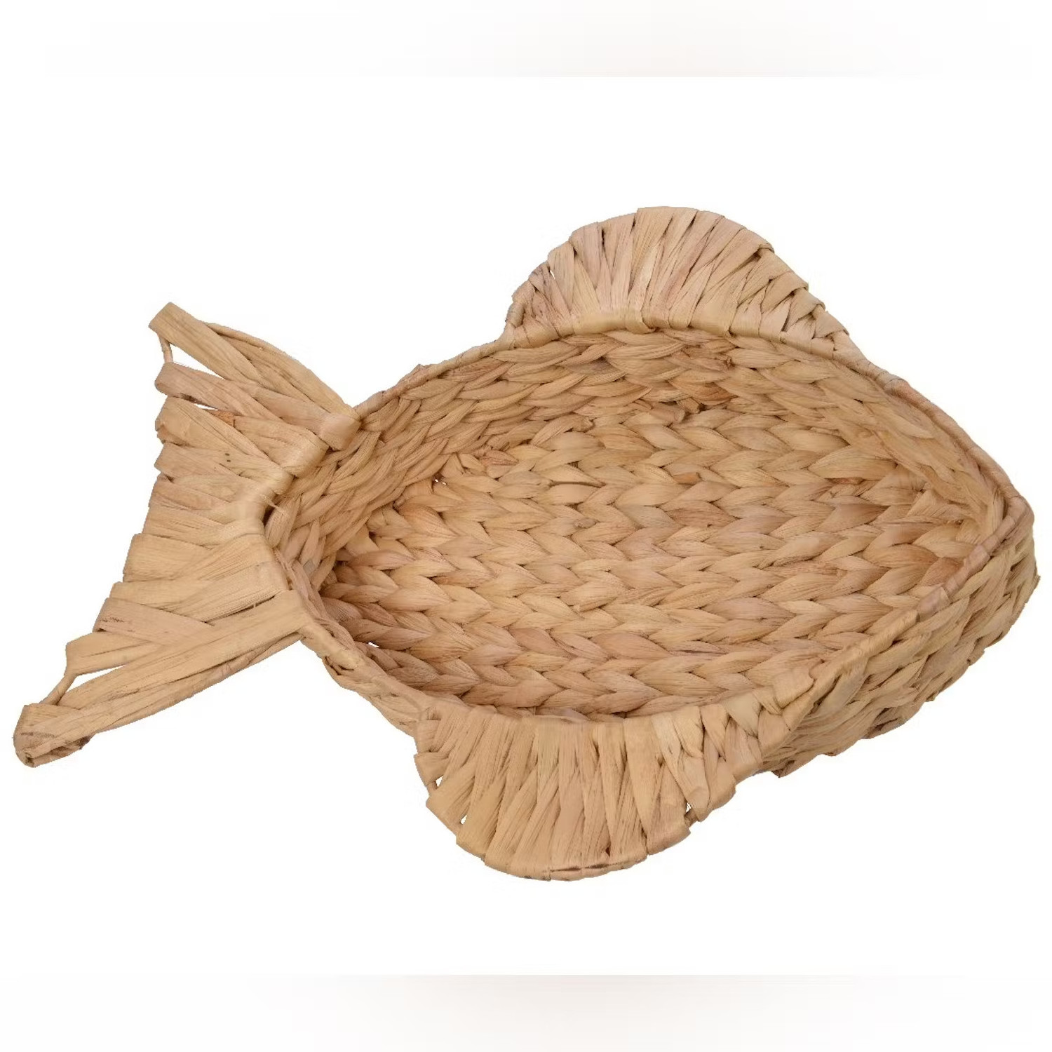 Hot Sale Eye-Catching Fish Shape Water Hyacinth Serving Tray High Quality For Home Kitchen Decoration Handmade In Vietnam