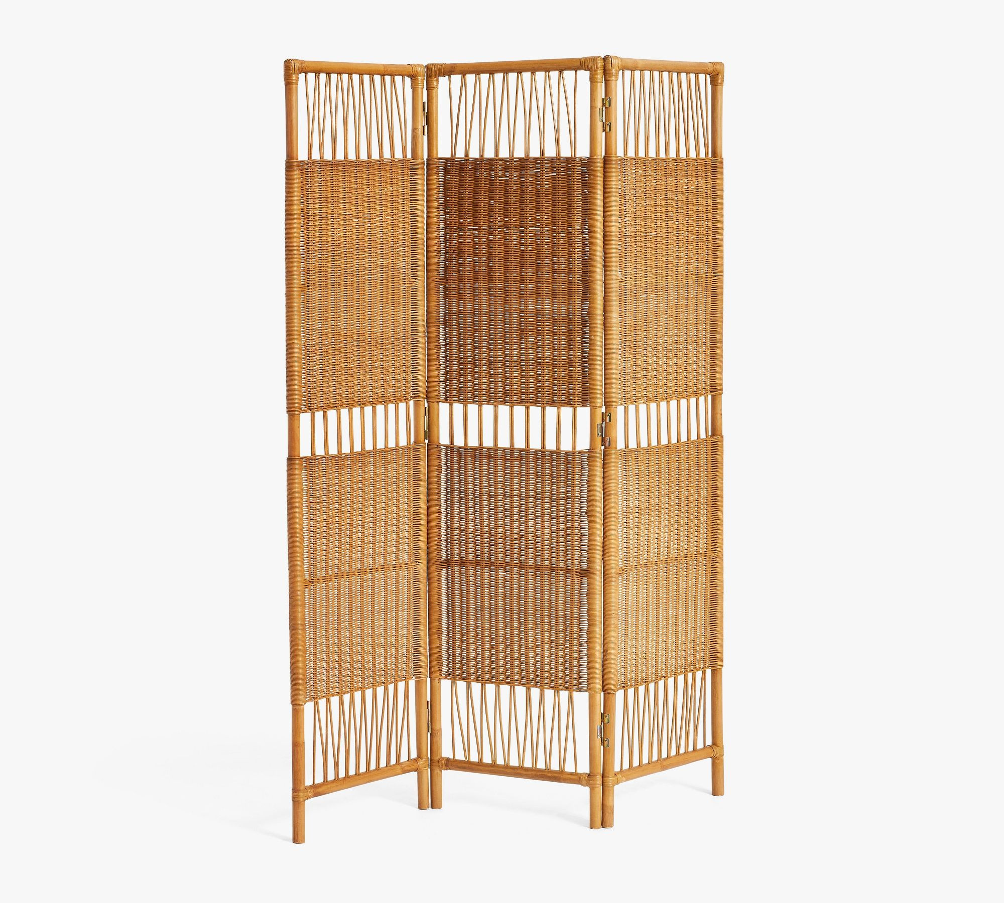 Hot Selling Decorative Patterned Woven Rattan  Room Dividers Partitions Screen Used For Home Decor And Room Decoration