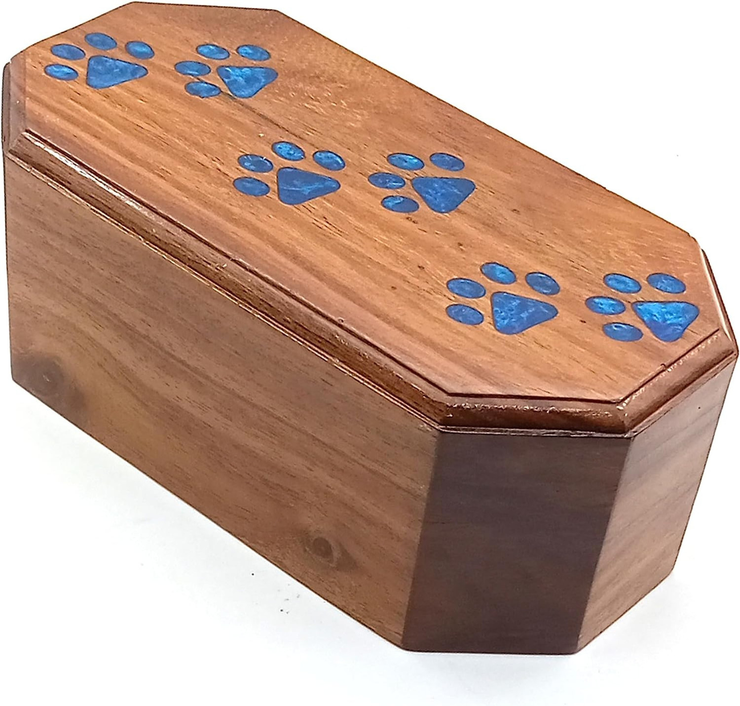 Wholesale Customization Wooden Pet Urn For Ashes Keepsake Dogs And Cats Funeral Nature Wooden Cremation Box