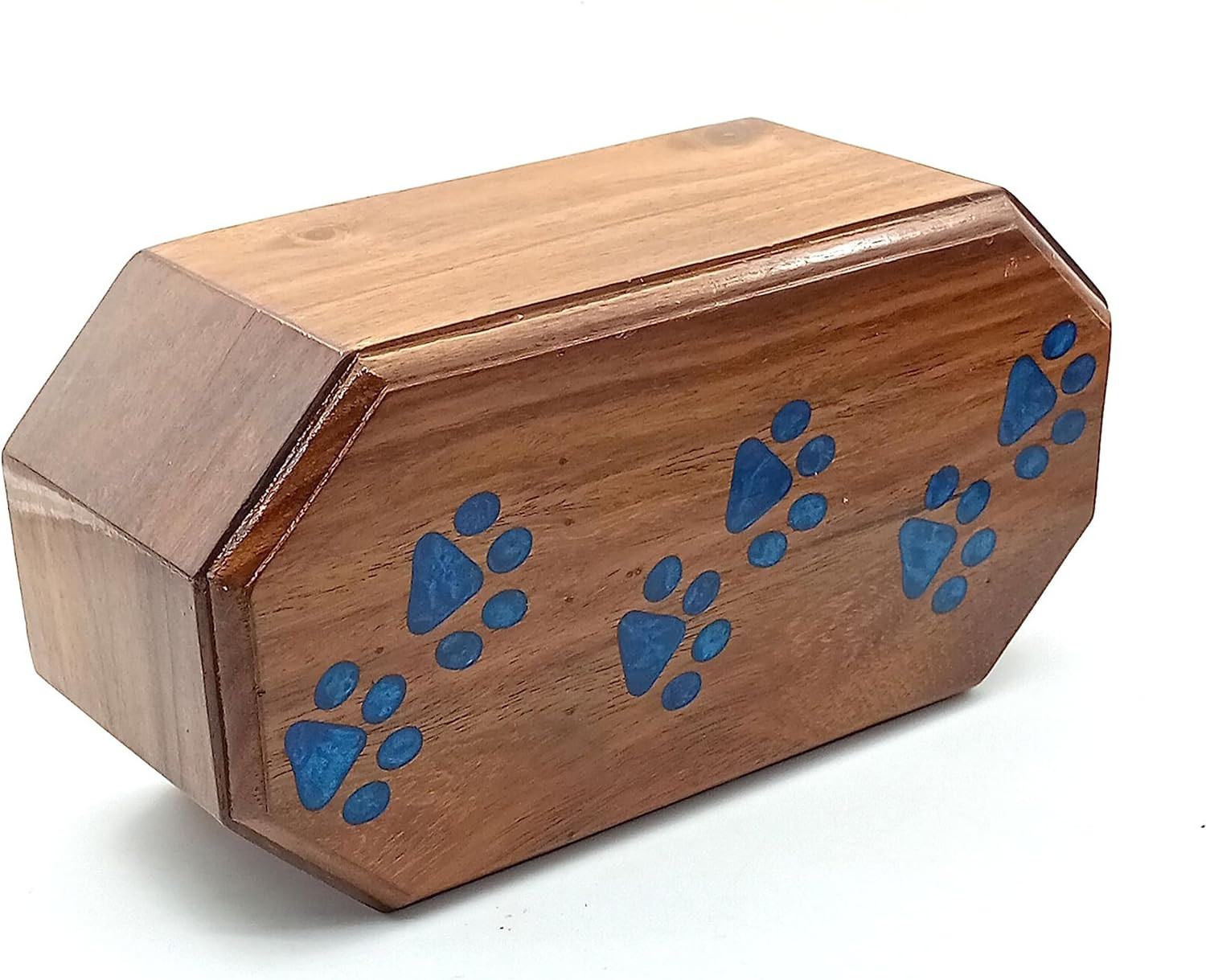 Wholesale Customization Wooden Pet Urn For Ashes Keepsake Dogs And Cats Funeral Nature Wooden Cremation Box