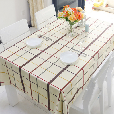 wholesale Eco-Friend printed canvas tablecloth/table cloth Plastic Tablecloth Table Cover