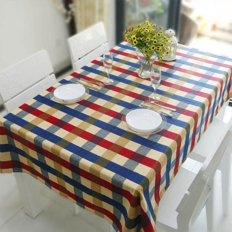 wholesale Eco-Friend printed canvas tablecloth/table cloth Plastic Tablecloth Table Cover