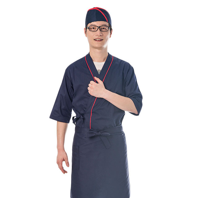 New design 65% polyester 35% cotton chef cook uniform chef jacket japanese style restaurant manager uniform