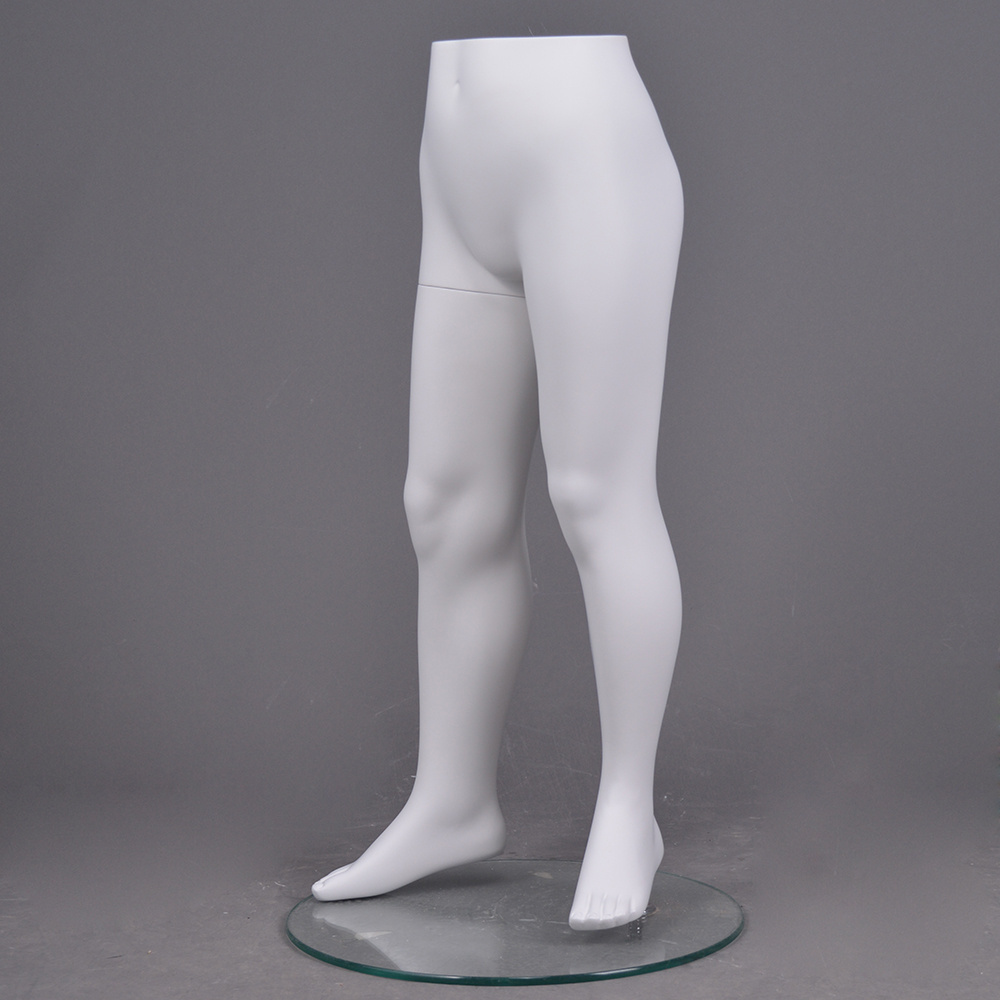 Hot sale fiberglass kids mannequin half body 8 years child leg mannequin for pants