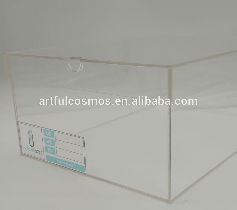 Luxury Acrylic Shoe Box - Large Acrylic Shoe Display Case-Ultra clear plastic Stackable sneaker storage box Professional grad