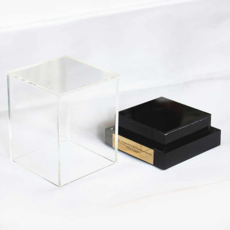 New Arrival 3mm Thick Customized Clear Acrylic Golf Ball Display Box Factory Model with Plexiglass and Plastic Material