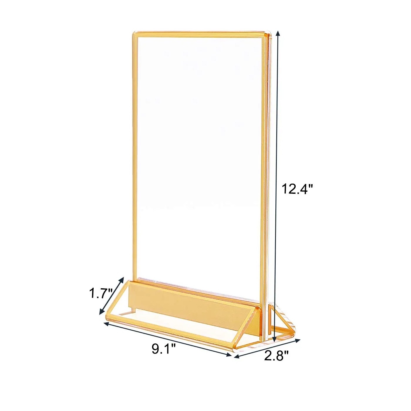 Best sales acrylic menu holder is crafted using high-quality  crystal-clear acrylic material Promotional Acrylic Menu Holders