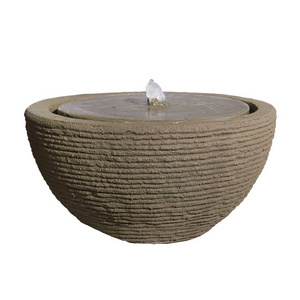 Lightweight Concrete Water feature with Fiberglass Garden Decoration Landscape Design Made In Vietnam