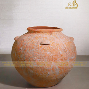 Art-home Ceramics  OCEAN ORANGE OC066H73 Pot With 2 Handles Suitable for Planting Garden Decoration and Mini Landscaping