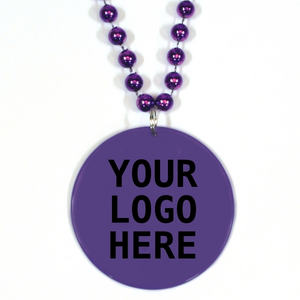 Fashion All-Match Personalized Accessory Necklace Custom Mardi Gras Medallion Beads