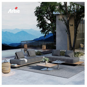 Artie Waterproof High End Outdoor Furniture Garden Patio Set Sectional Corner Aluminum Sofa For Courtyard