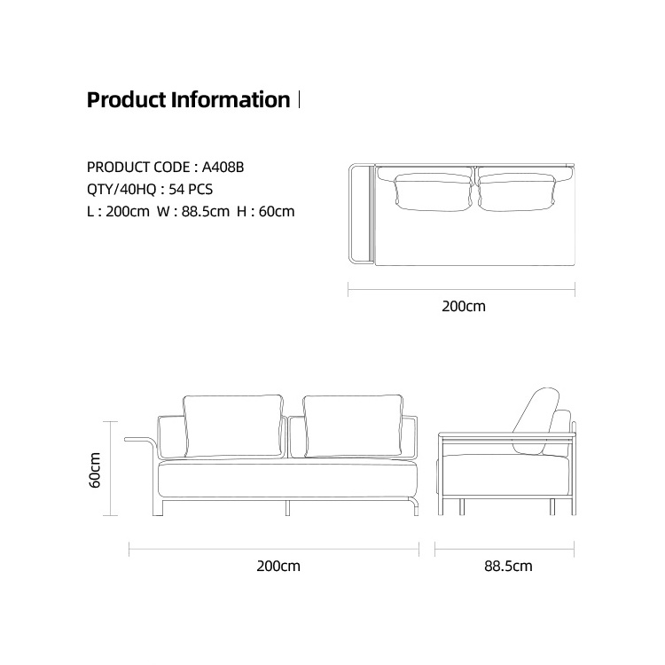 Artie Luxury Garden Lounge Set L Shape Outdoor Sofa Modern Hotel Patio Furniture Set Cover Outdoor Sectional Sofa