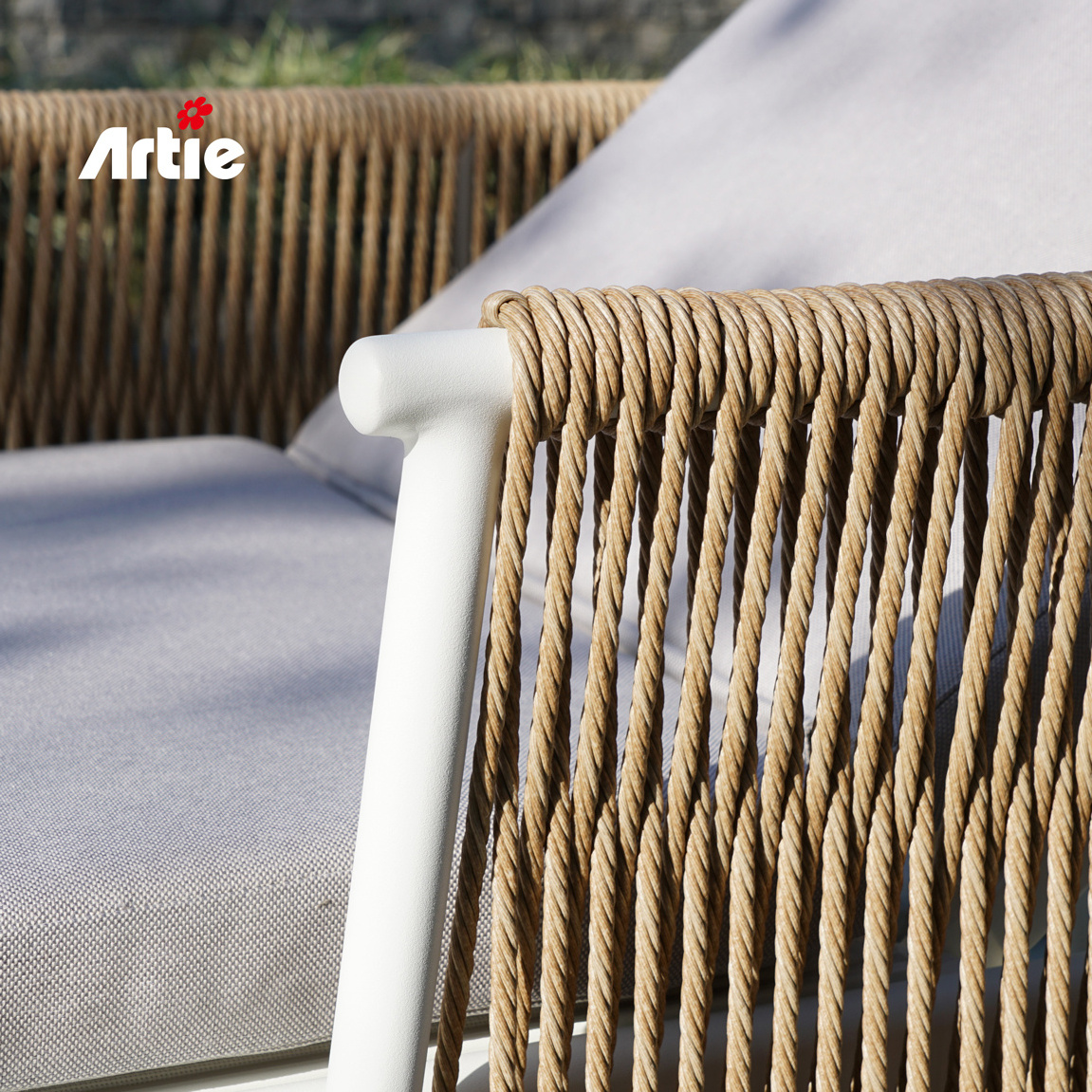 Artie Rattan Hotel Outdoor Furniture Adjustable Beach Lounger Chairs Wholesale Pool Chairs Sun Lounger