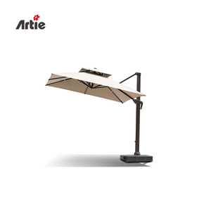 Artie Wholesale Patio Furniture Sun Umbrella Hotel Large Terrace Parasol Beach Double Garden Furniture Outdoor Umbrella