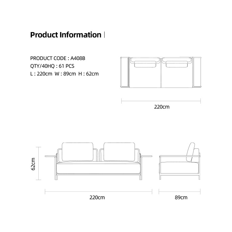 Artie Luxury Outdoor Furniture Rattan Outdoor Sofa Set Garden Furniture Home Furniture Garden Lounge Sets