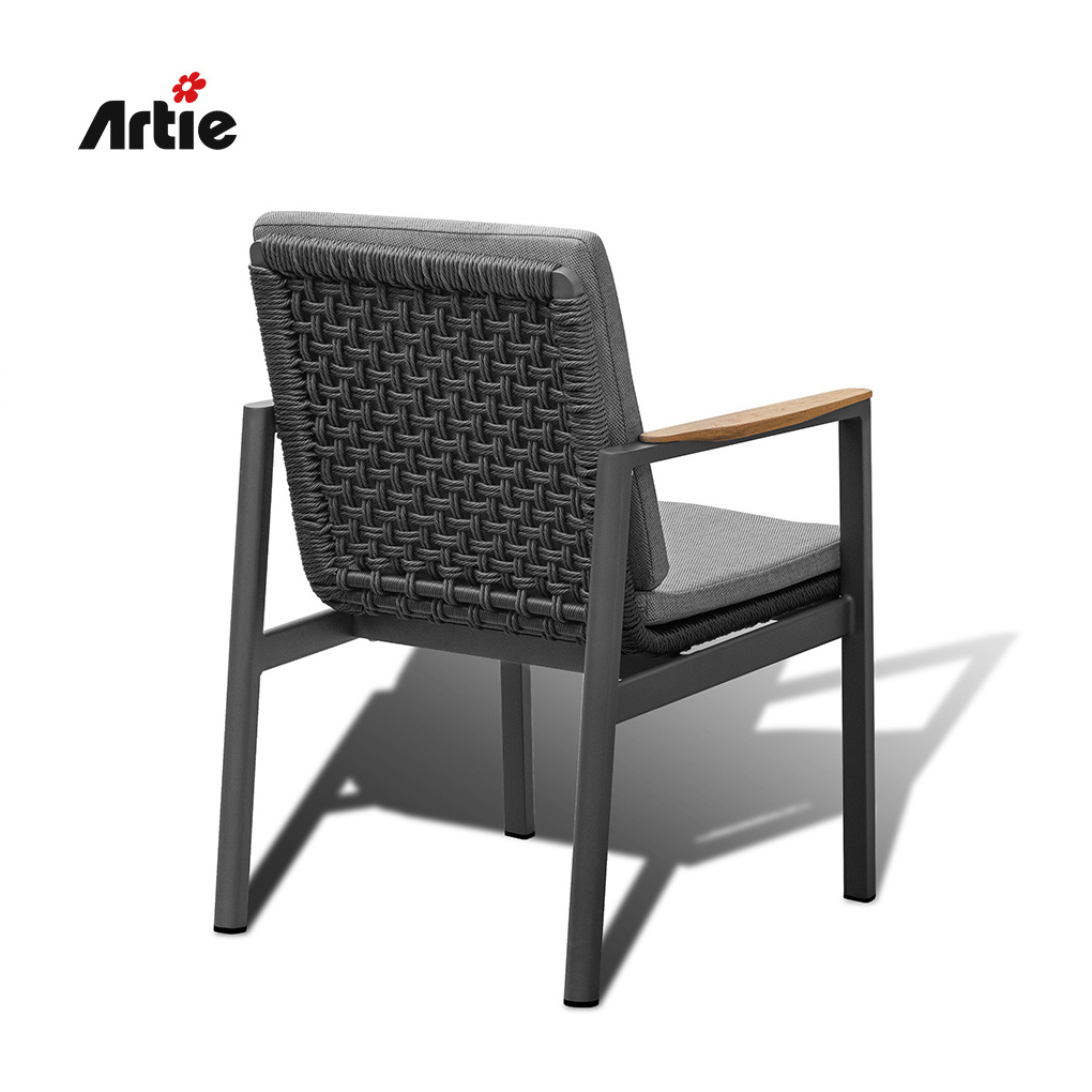 Artie UV Restaurant Rattan Furniture Garden Chairs Outdoor Dining Furniture Modern Luxury Restaurant Chairs