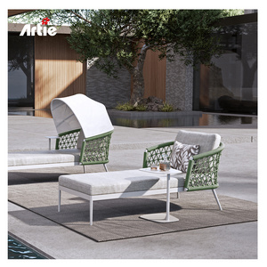 Artie New Design Outdoor Garden Furniture Swimming Pool Beach Rattan Chaise Lounge Sun Bed