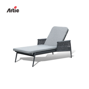 Artie Woven Rope Patio Furniture Garden Lounge Bed Outdoor Furniture Hotel Poolside Sun Lounger Chairs