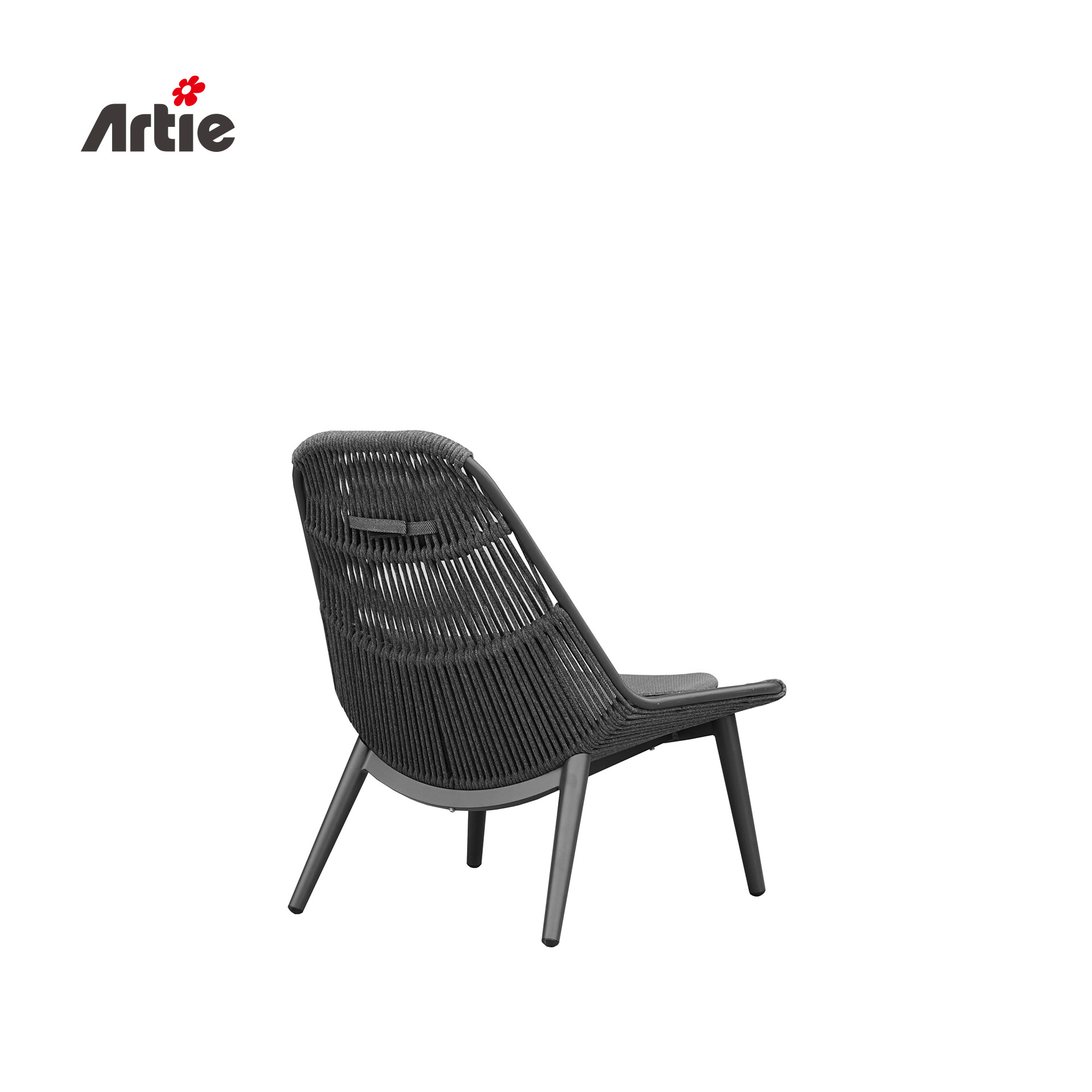 Artie Modern Leisure Patio Furniture Balcony Wicker Sofa Chair Outdoor Weave Rattan Lounge Garden Chair