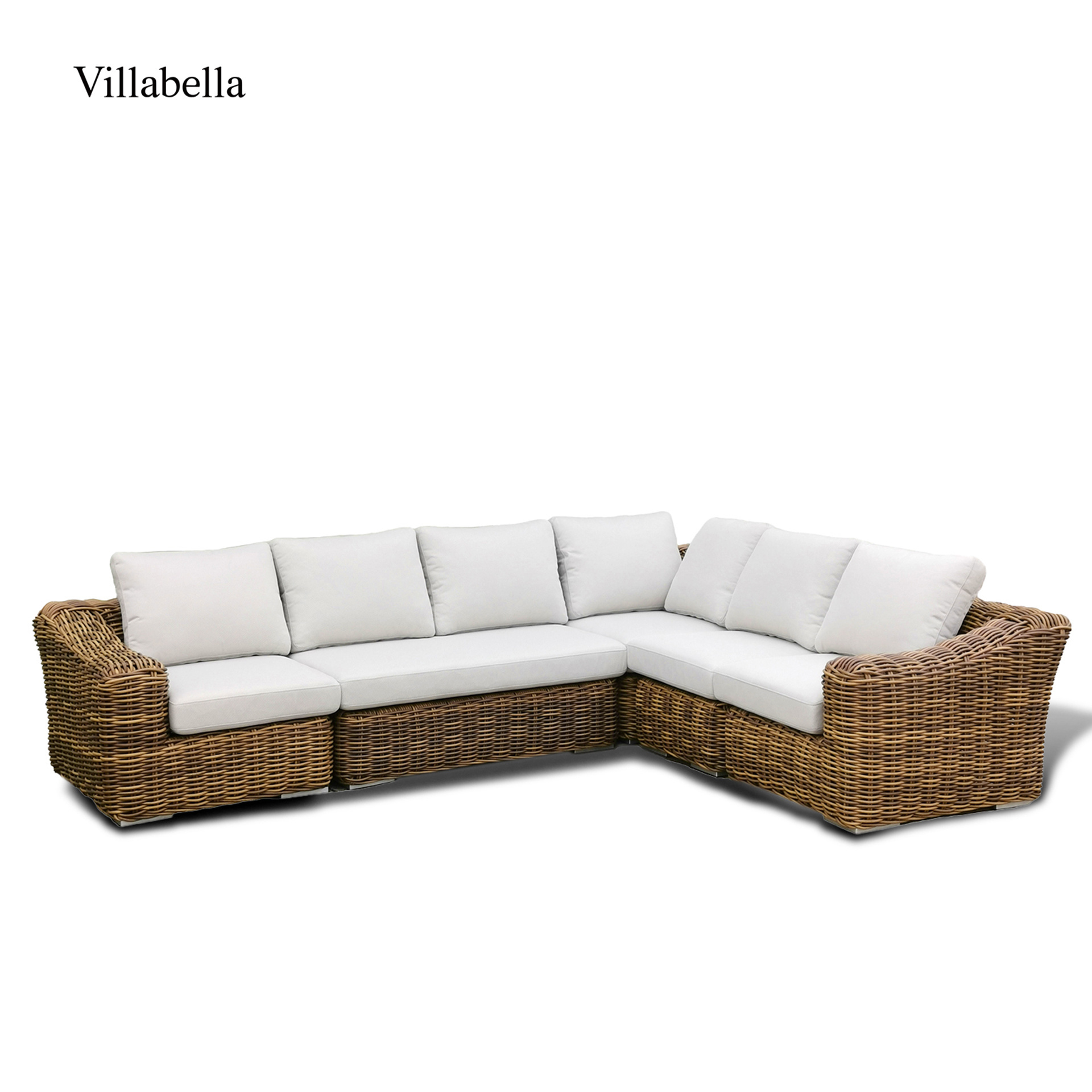 Outside meuble Patio Furniture Sectional Convertible Sofa Hotel Outdoor Lounge Rattan Sofa Set