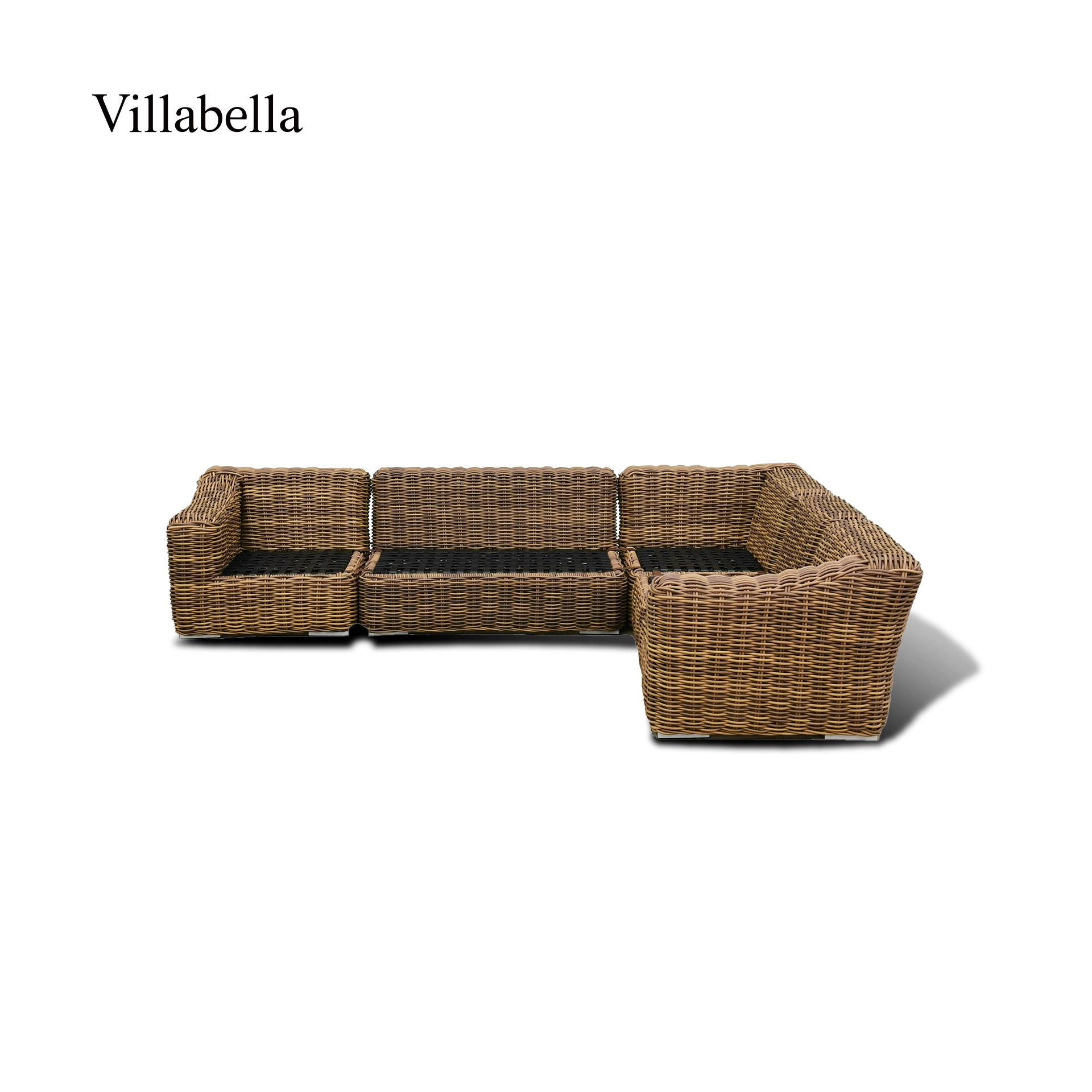 Outside meuble Patio Furniture Sectional Convertible Sofa Hotel Outdoor Lounge Rattan Sofa Set