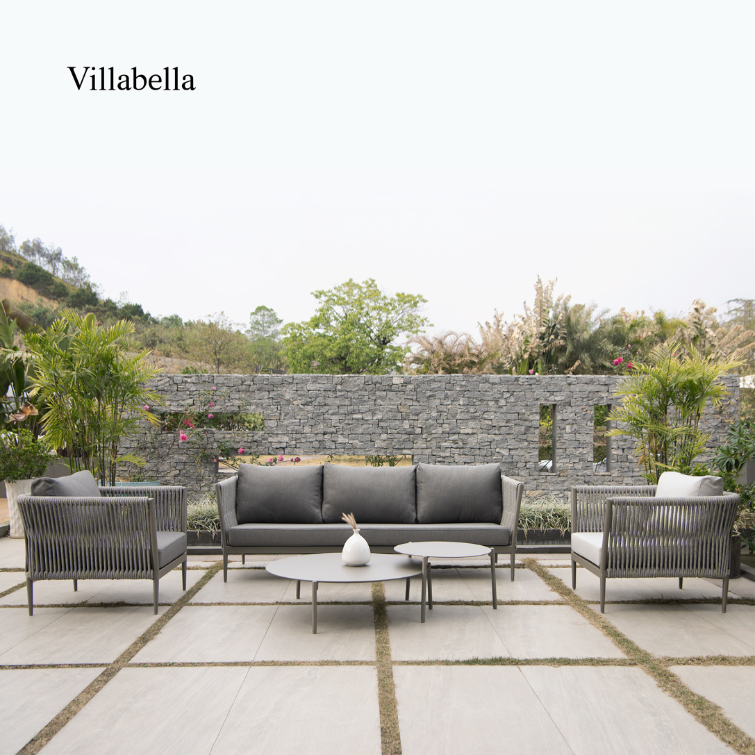 Villabella Modern Outdoor Furniture Patio Sofa Woven Garden Couches Outdoor Furniture Set Lounge Garden Sofa