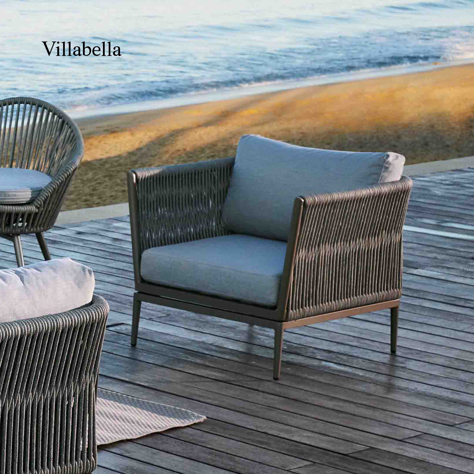 Villabella Modern Outdoor Furniture Patio Sofa Woven Garden Couches Outdoor Furniture Set Lounge Garden Sofa