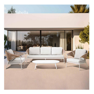 Modern Wicker Outside Furniture Garden Sofa Furniture Rattan Garden Furniture Set Luxury Outdoor Sofa