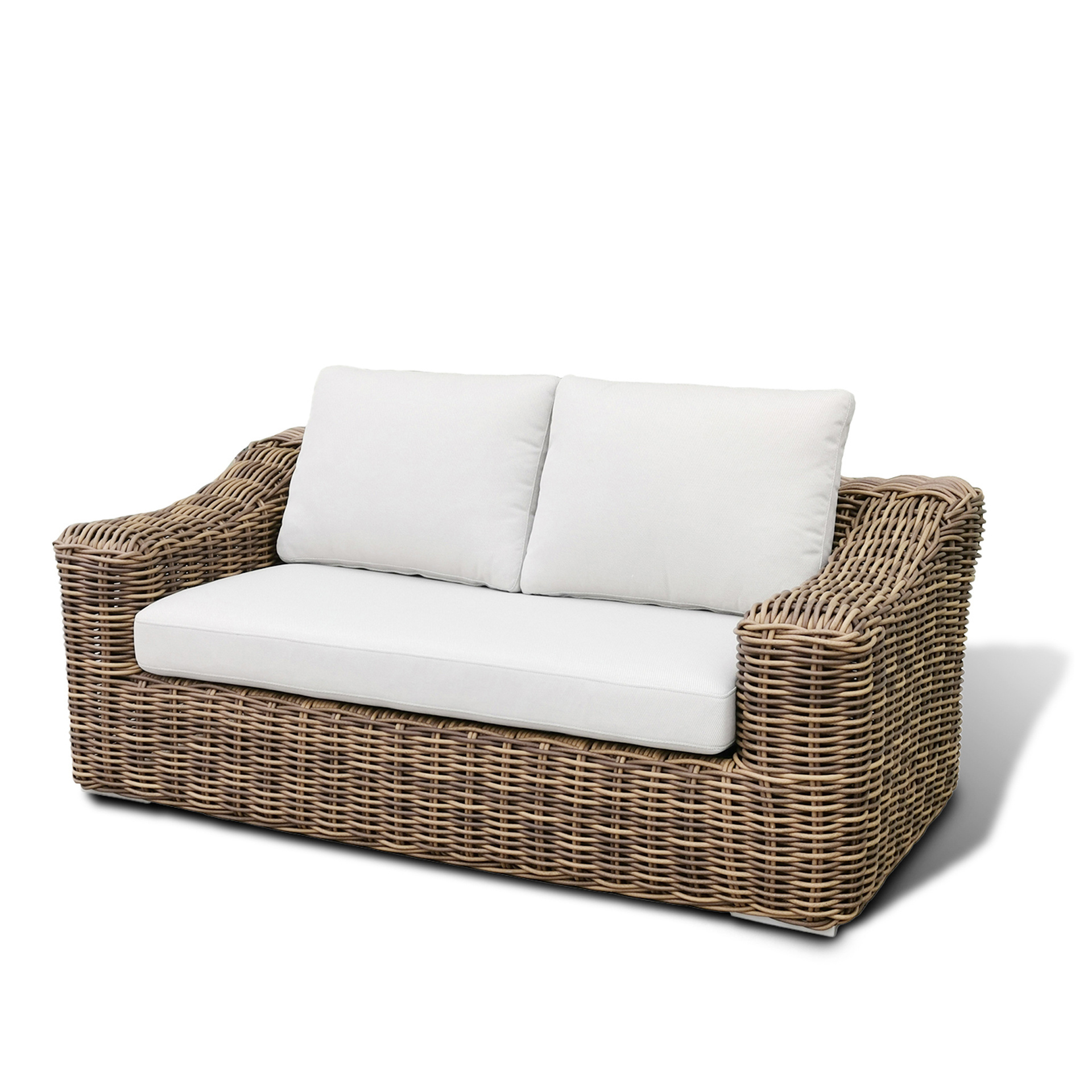 Luxury Rattan wicker Sofe Patio Aluminum Furniture All weather Handcrafted Rattan Outdoor Garden Sofa