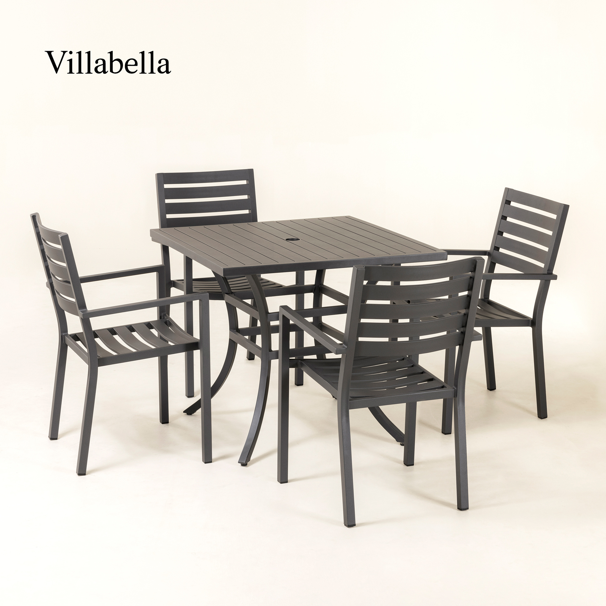 Modern Patio Dining Restaurant Garden Chairs Outside Furniture Metal Frame Stackable Outdoor Aluminum Chair