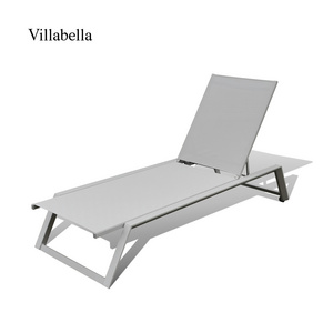 Modern Villa Outdoor Furniture Swimming Pool Chair Aluminum Luxury  Garden Chaise Lounge Chair