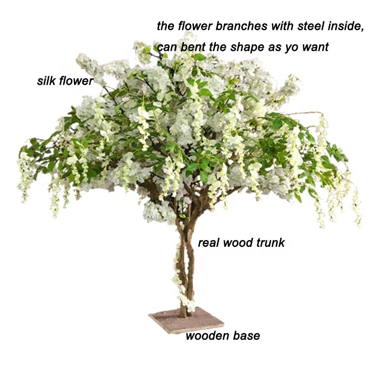 China Manufacturer Customized Artificial Cherry Blossom Trees Centerpieces For Wedding Table decoration