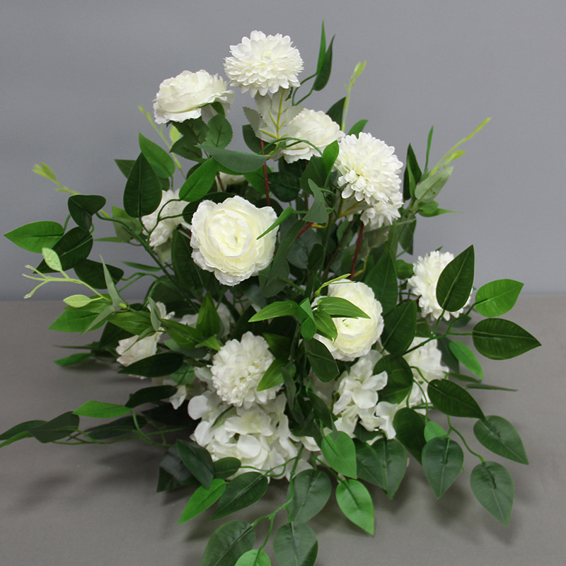 Wedding arrangement decoration artificial centerpieces flower wedding decoration fabric rose lily peony  bouquet