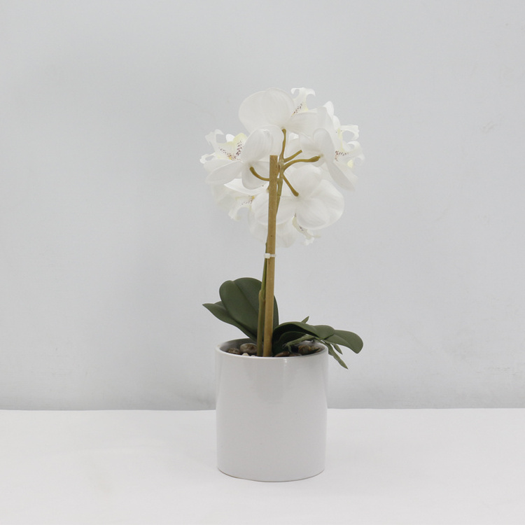 Home  decoration silk vision flowers wholesale artificial orchids in the interior