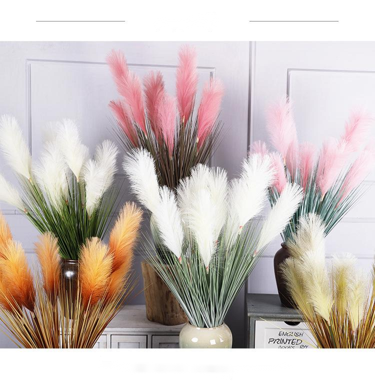 85cm Decorative Onion Grass Artificial Reed Grass for Interior Home Decoration Indoor Eco-friendly