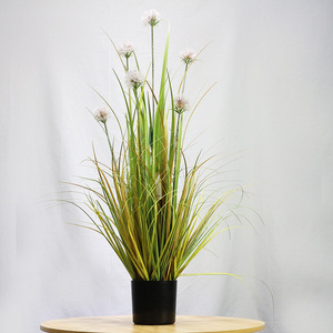 Artificial Dandelion Flower Tall Onion Grass Factory Price 90 cm Plastic Indoor Decoration for Bonsai Artificial