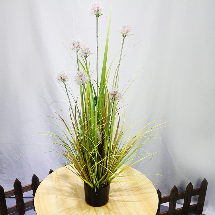 Artificial Dandelion Flower Tall Onion Grass Factory Price 90 cm Plastic Indoor Decoration for Bonsai Artificial