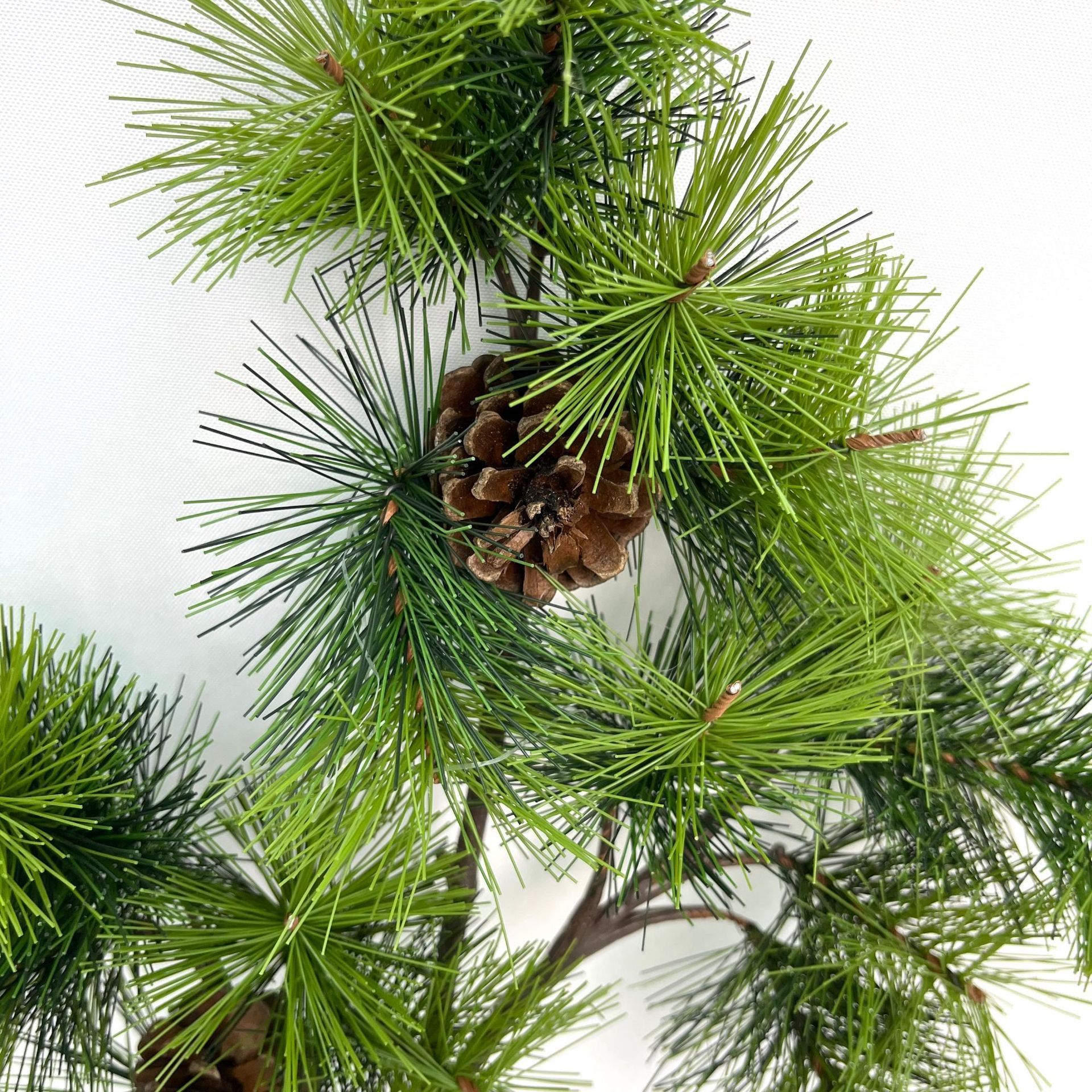 Wholesale Artificial Pine Branches and Leaves Plastic Material Decorative Plant Artificial Christmas Decor Pine Branch