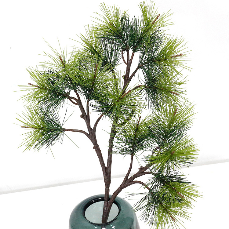 Artificial pine needles 15 head pine branches for home office decoration