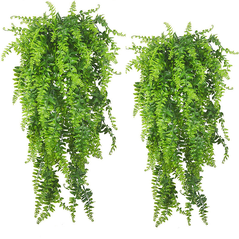 Artificial Persian Rattan Faux Hanging Plants Faux Greenery Plastic Vine Outdoor Garden Wall decor