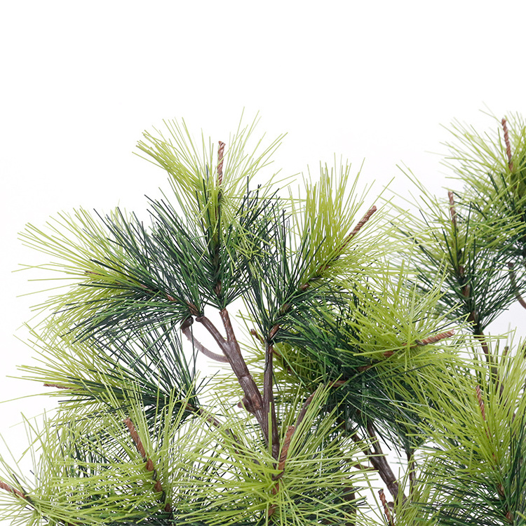 Artificial pine needles 15 head pine branches for home office decoration