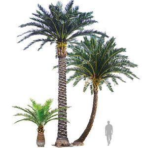 Haihong factory customized Big faux tree outdoor plants UV resistant artificial date palm trees Large fake tree