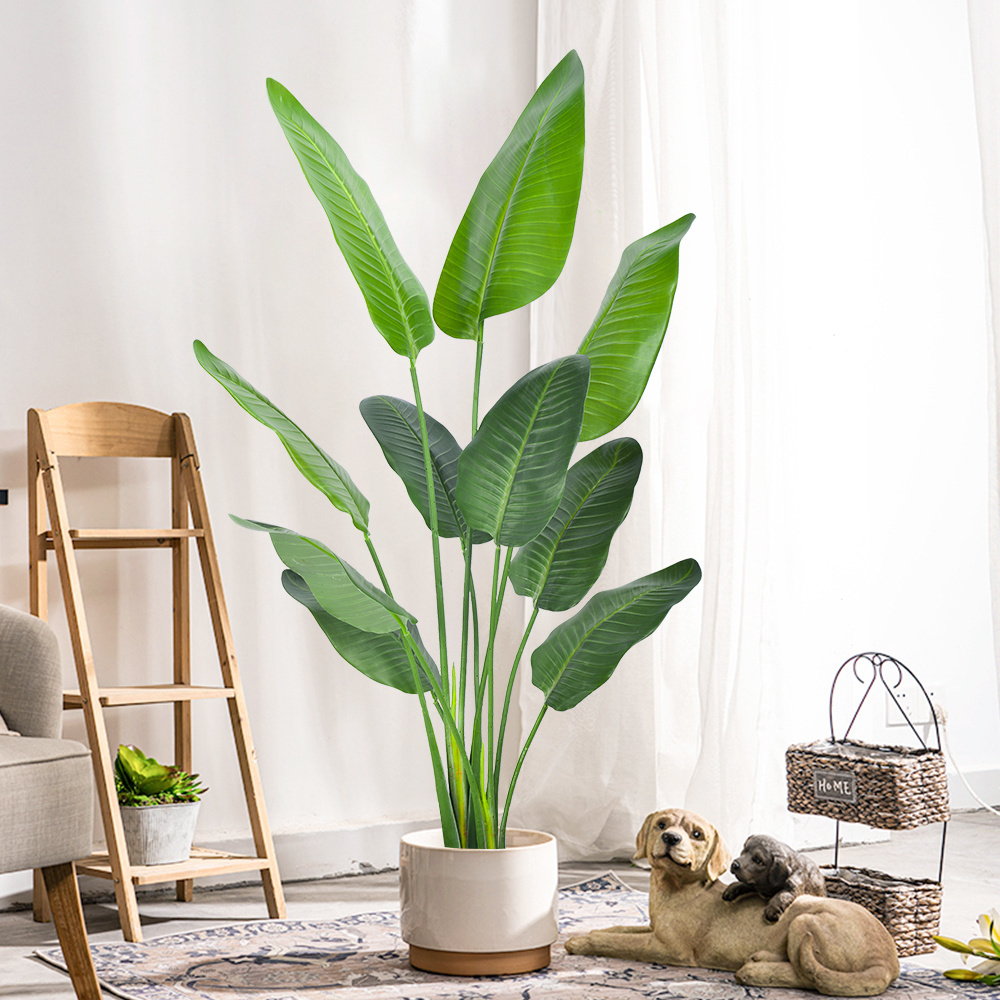 artificial plants trees banana artificial bird of paradise Traveller's palm Mangrove potted trees indoor artificial trees