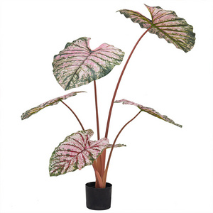 Bonsai Colored ARTIFICIAL CALADIUM PLANTS for interior or outdoor decoration