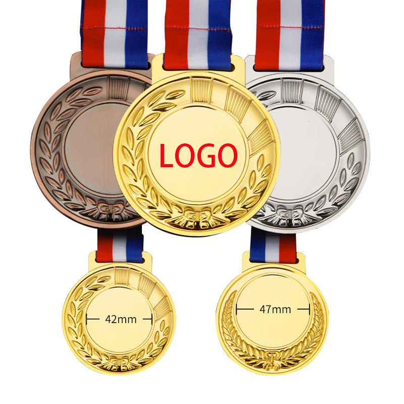 Zhongshan Factory Artigifts Professional Customized Metal Marathon Sports Award Medallion Soccer Trophy Gold Medal