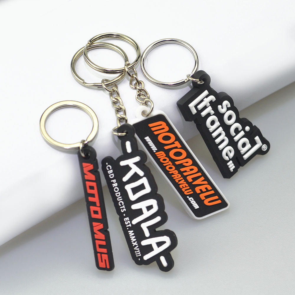 Wholesale Manufacturer Custom Soft Pvc Printed Keychain Rubber 2D 3D Logo Cute Anime Kawai Keychains