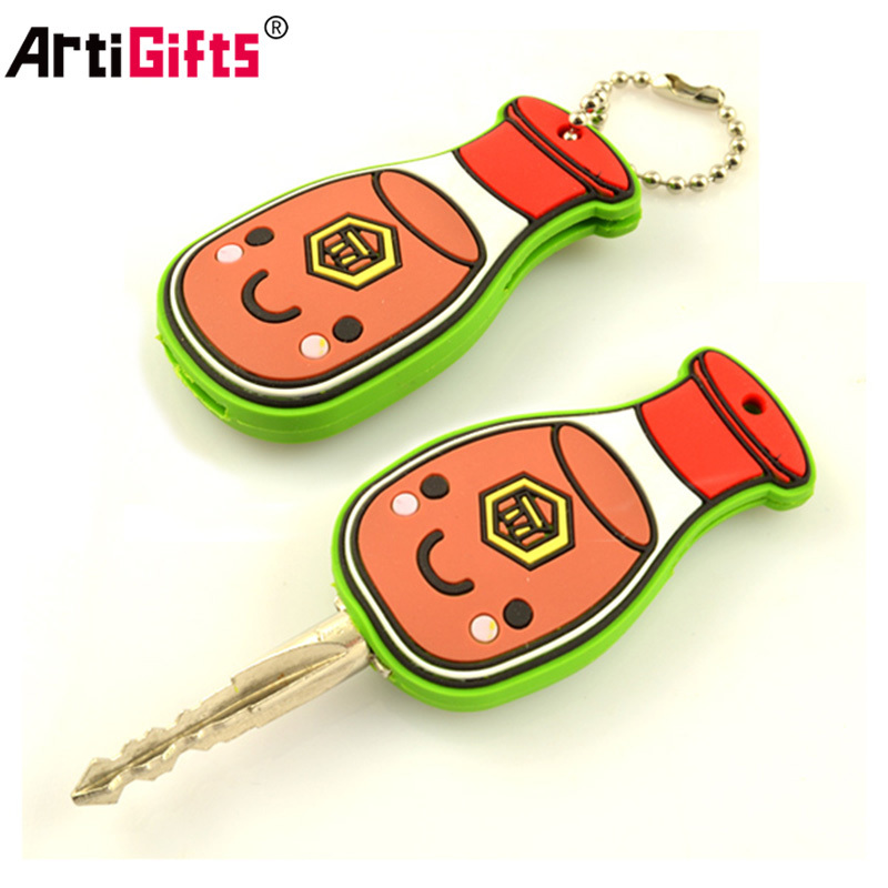 No Minimum Free Sample Factory Custom Cartoon Plastic PVC Silicone Rubber Car or Door Key Cover