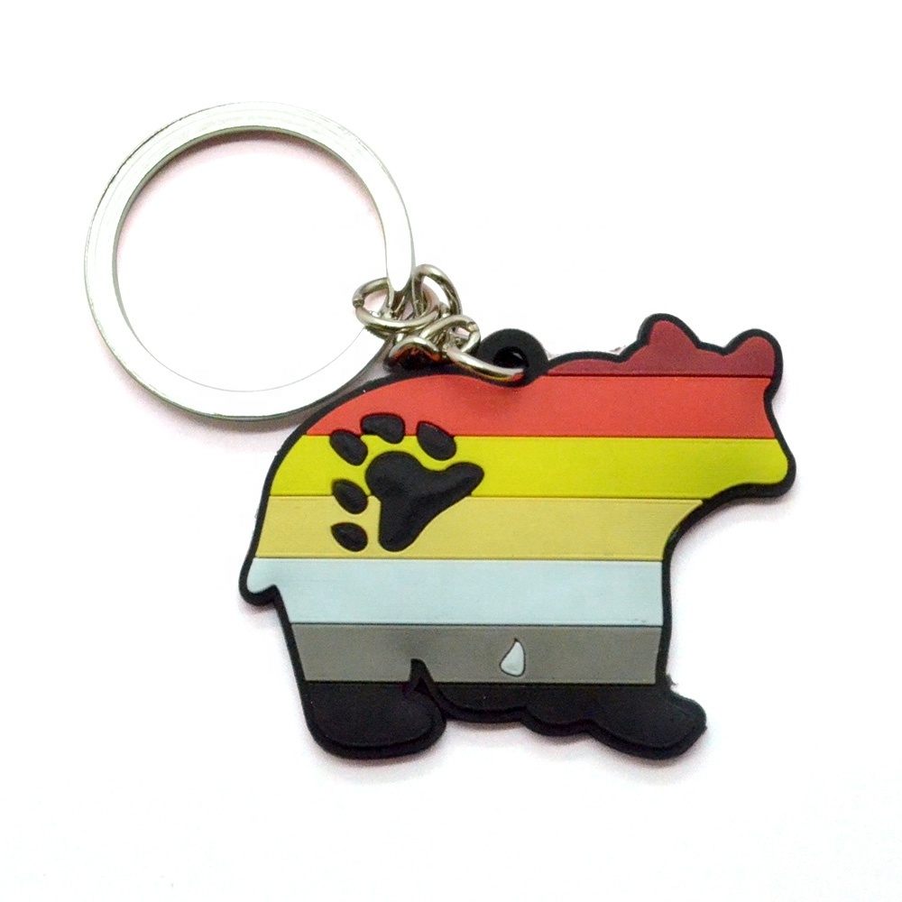 Custom Made Diy Key Ring Keyring Maker Blank Back Soft Rubber Cartoon 2D Pvc Keychain From Artigifts